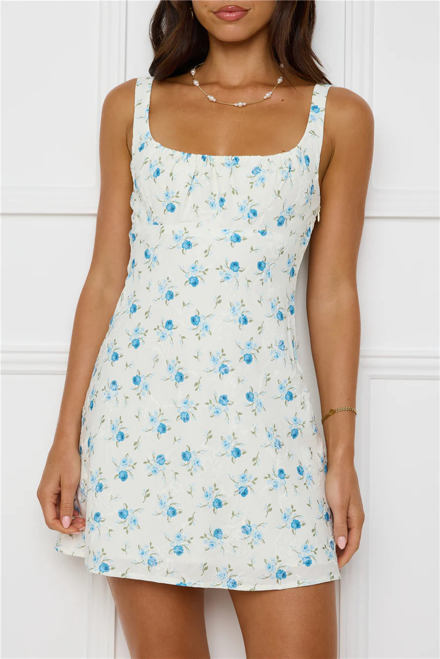 Cosmopolitan Chic Mini Dress Blue