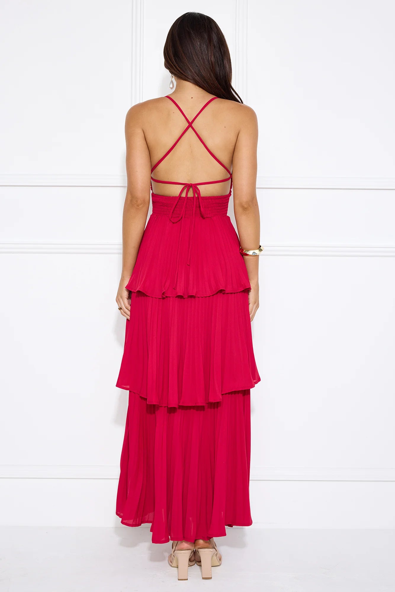 Fashionably Ever After Maxi Dress Burgundy