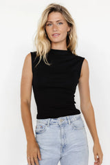 Jean Sleeveless Top | Black