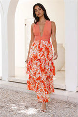 Treating Myself Maxi Dress Orange