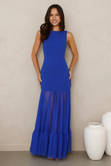 Chic Whispers Maxi Dress Blue