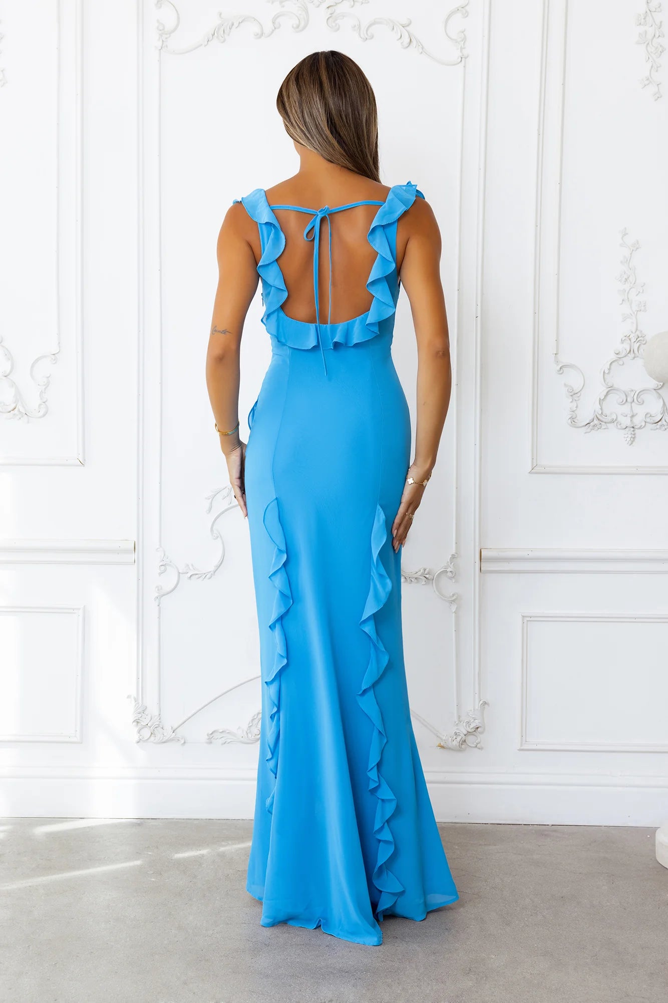 All Night Affair Maxi Dress Blue