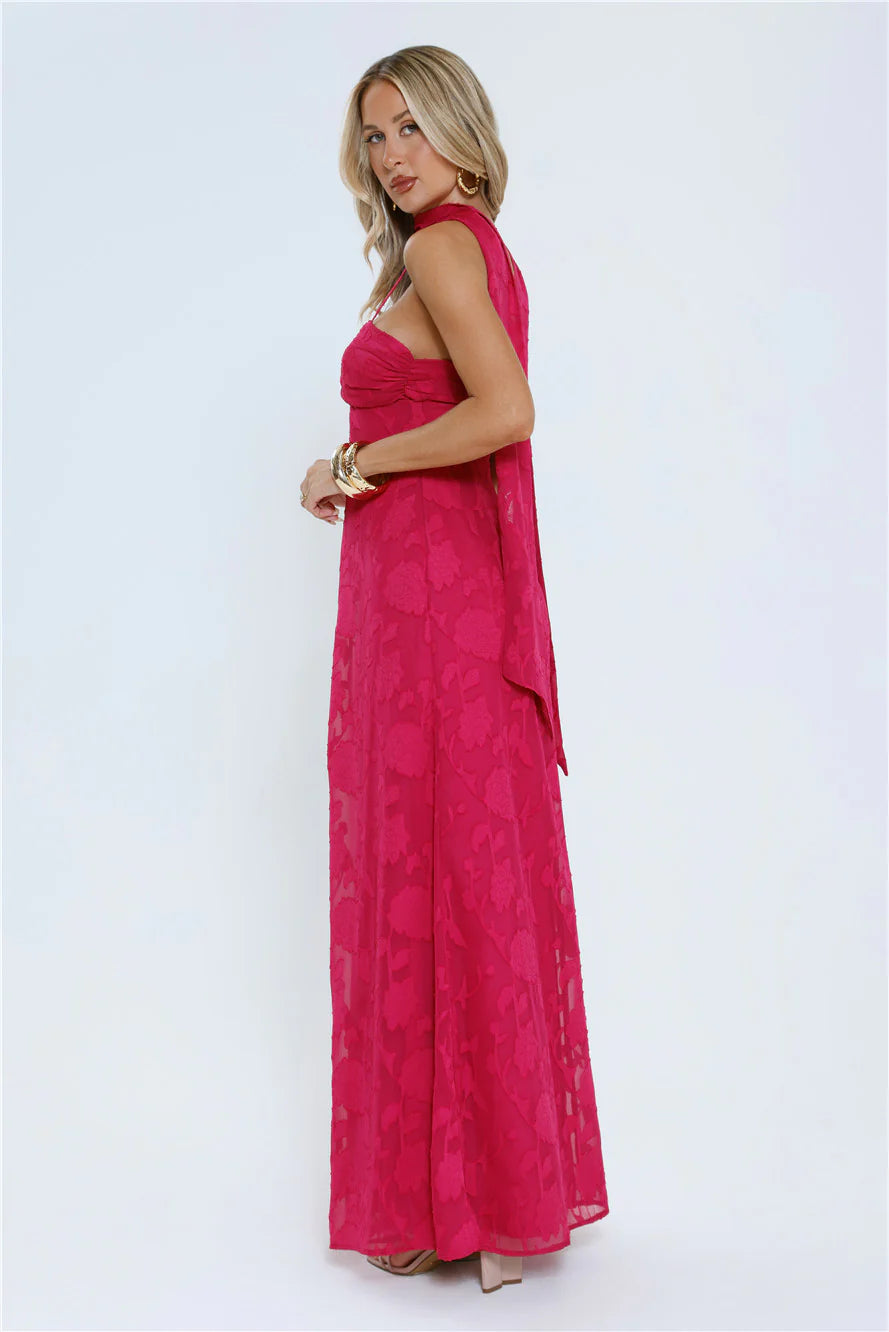Flirt With Fire Maxi Dress Pink