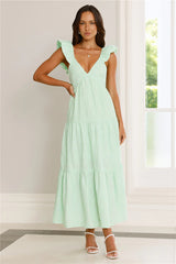 Beachy Charms Maxi Dress Mint