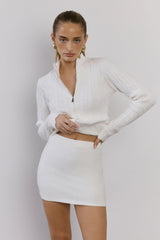 Winter Magic Knit Skort White