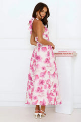 Emilienne Halter Maxi Dress Purple