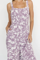Palisades Tank Jumpsuit | Lavender Print