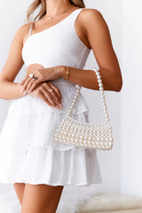 Fashionista Pearl Bag White