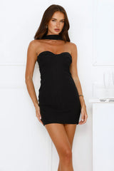 Vixen Vibes Mesh Mini Dress Black
