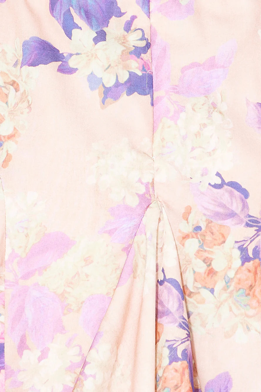 Finding Ways Mini Dress Peach