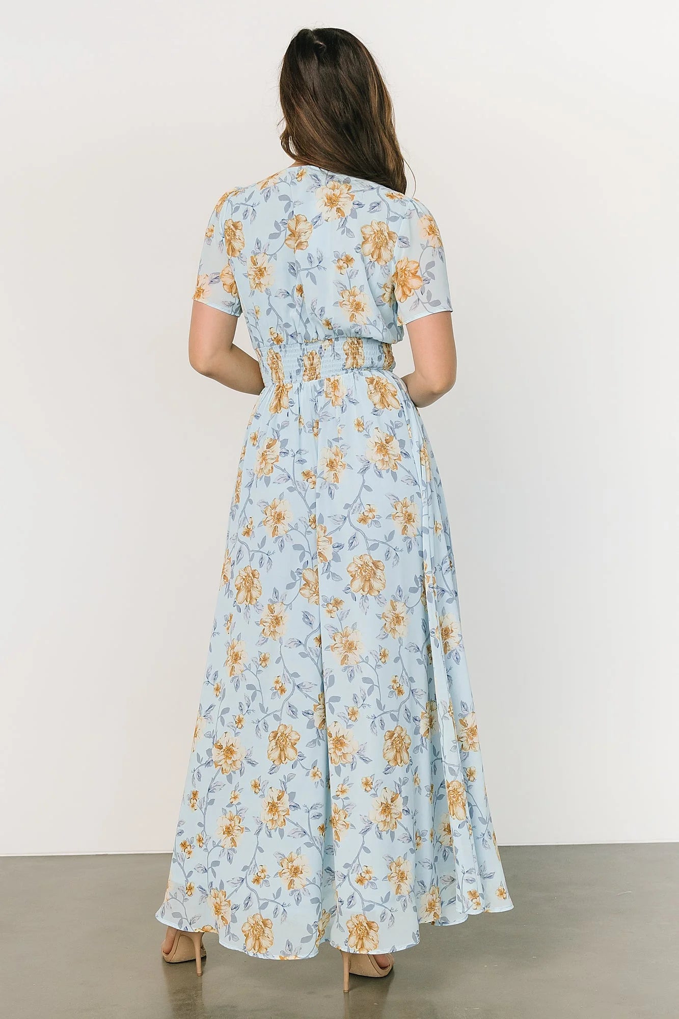 Birdie Maxi Dress | Light Blue Floral
