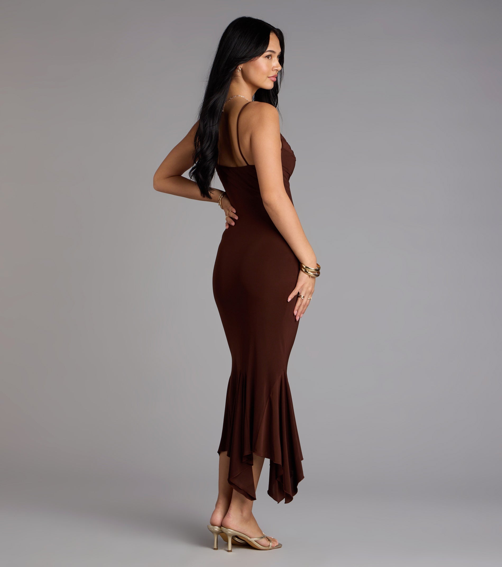 Stunning Silhouette Bodycon Midi Dress