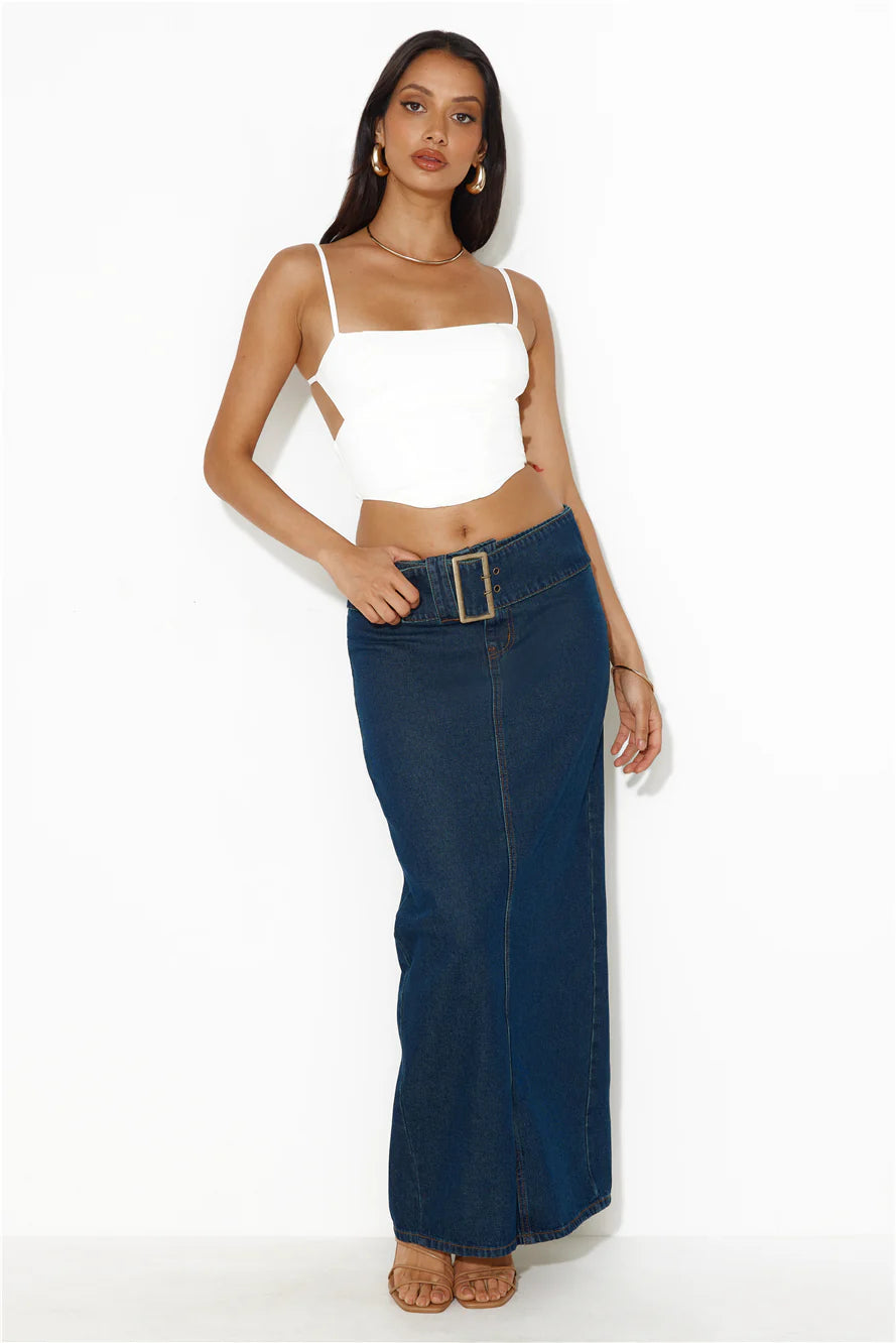 Fave Crop Top White