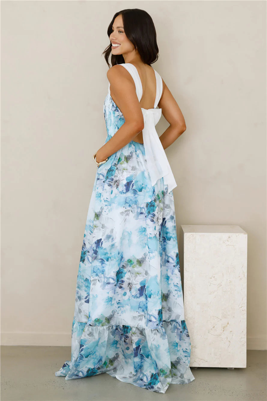 Beneath The Palms Maxi Dress Blue