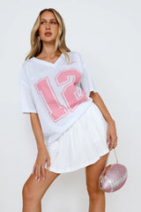 Fangirl Jersey Top White