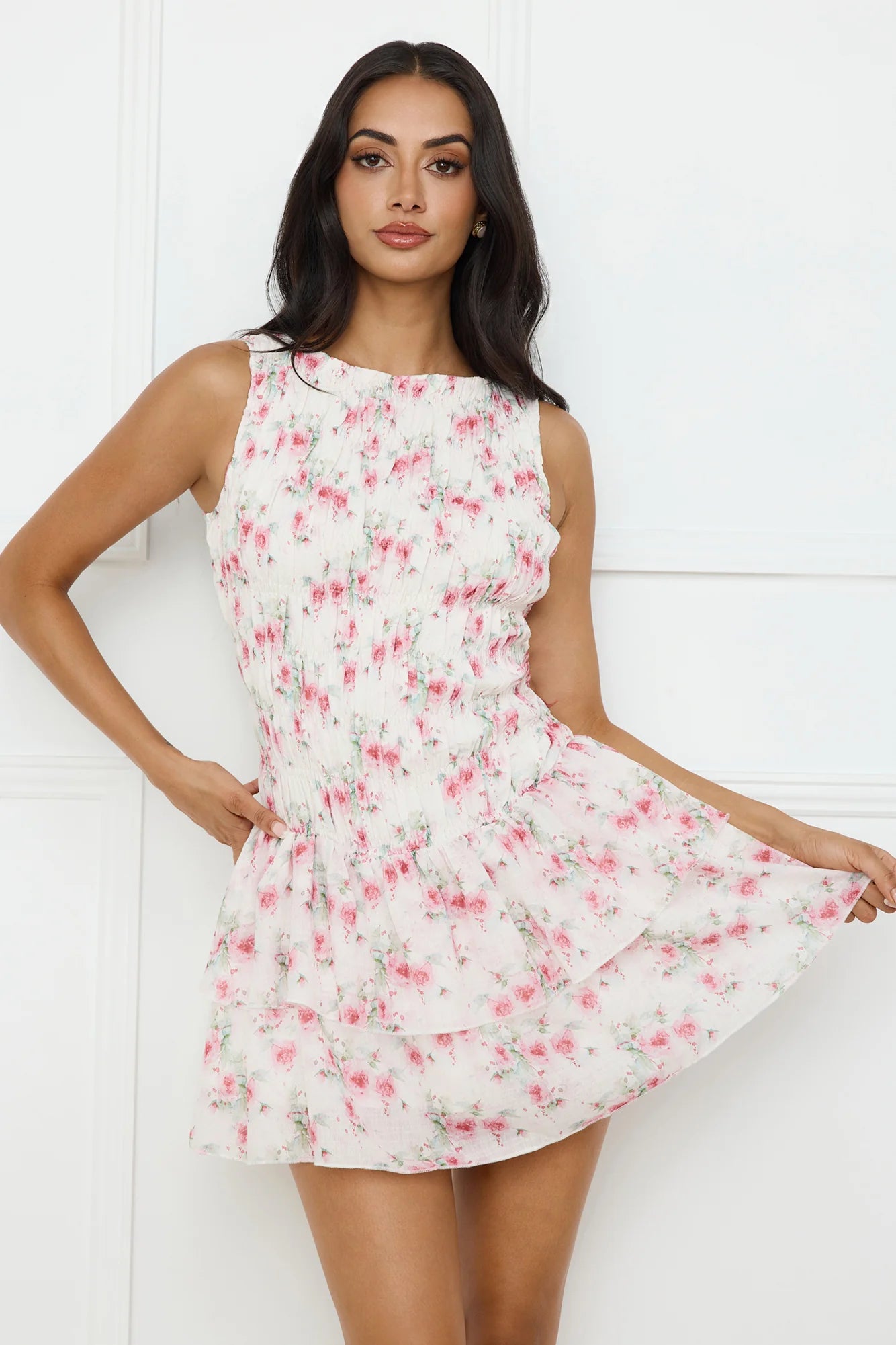 Sunset Sway Mini Dress Pink