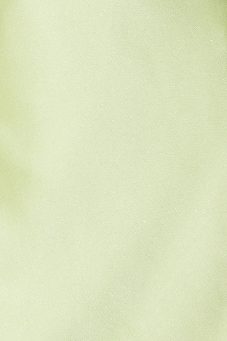 Blooming Confidence Satin Mini Dress Lime
