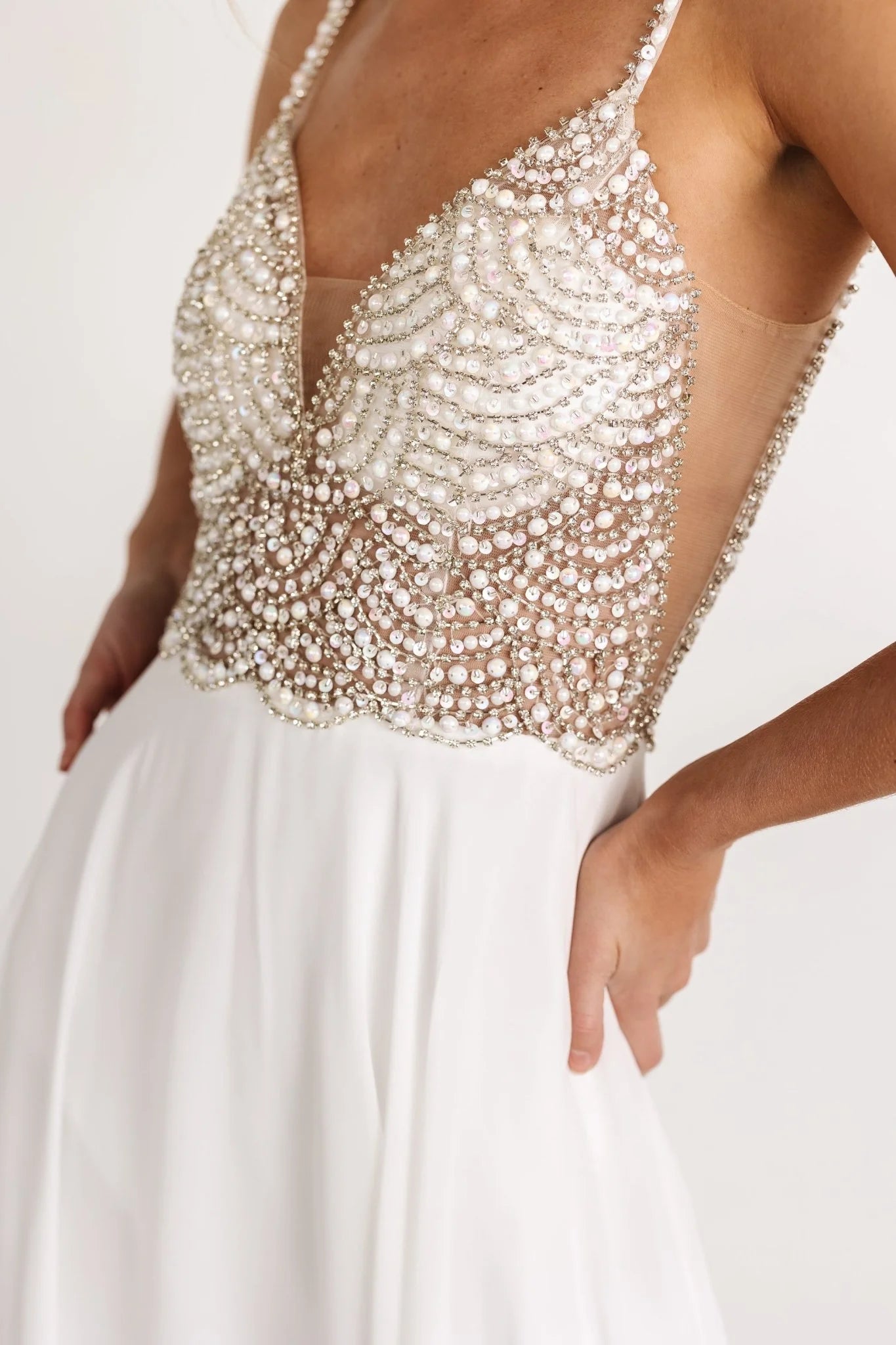 Honor Beaded Bridal Gown | Off White
