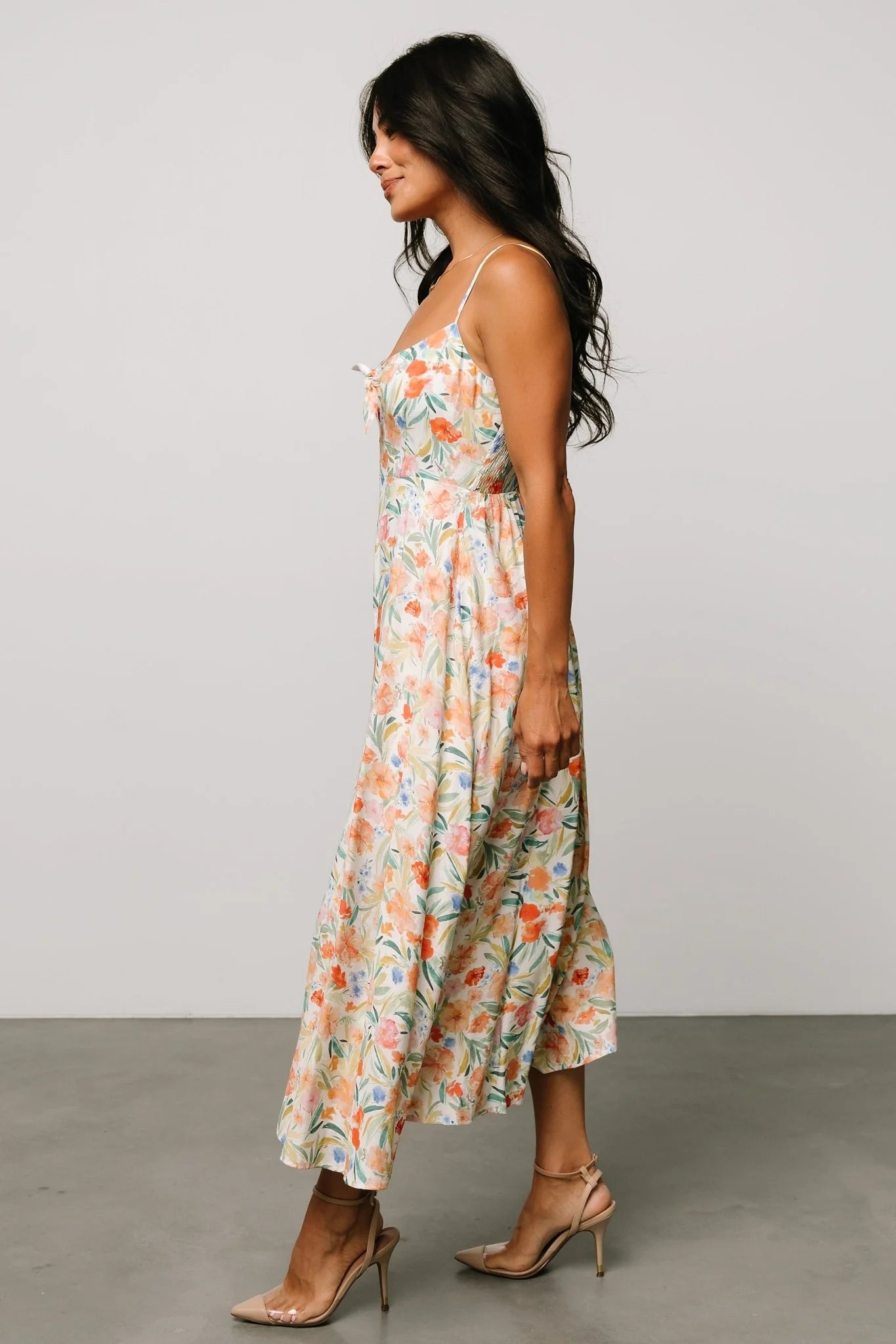 Calista Midi Dress | Multi Floral