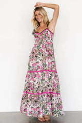 Pierrette Maxi Dress | Pink Multi