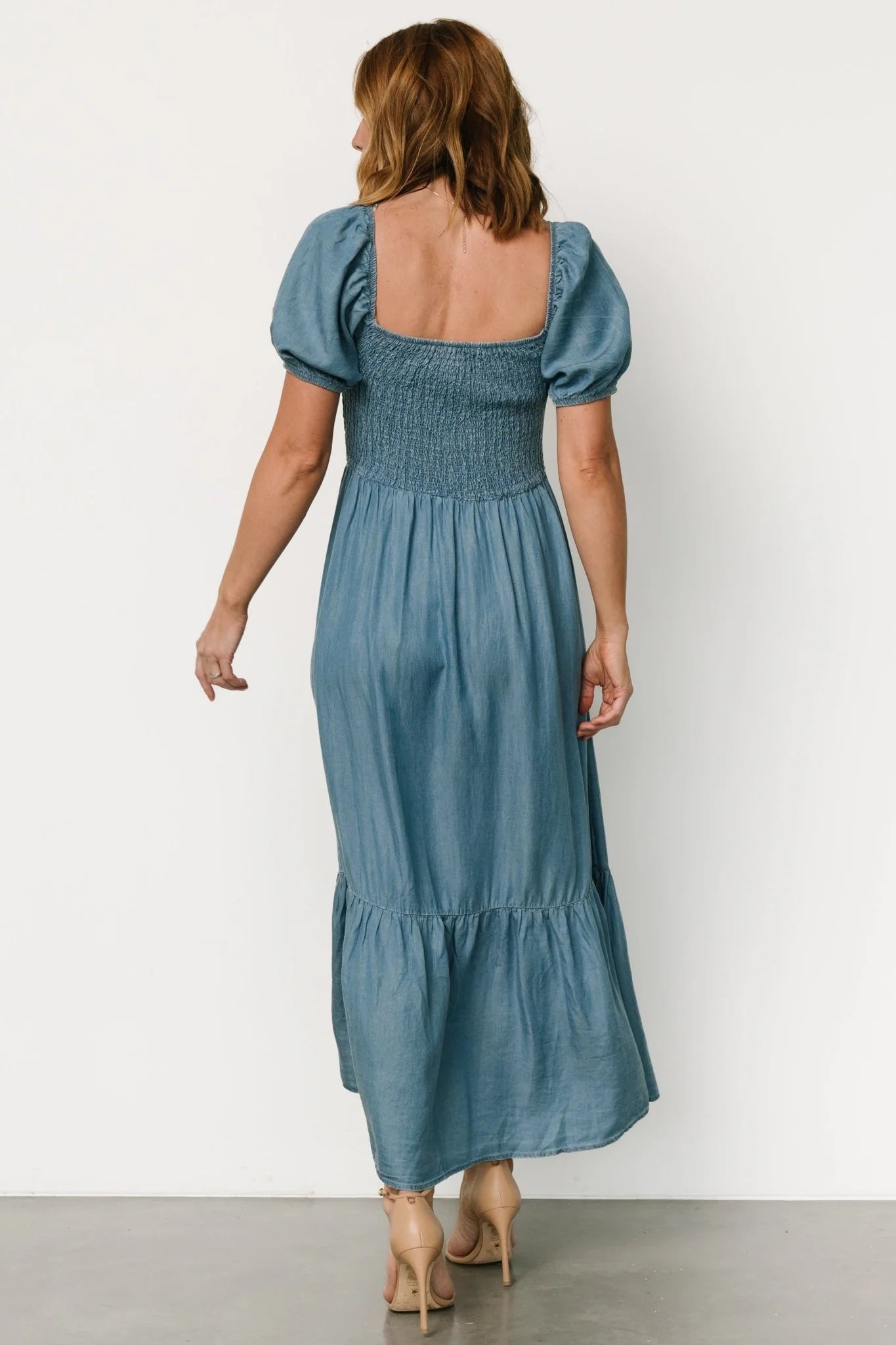 Lauralee Smocked Dress | Chambray
