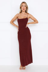 Connoisseur Maxi Dress Burgundy