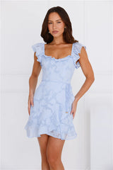 Whimsy Wonders Mini Dress Blue