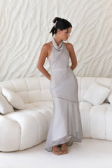 From The Editor Halter Maxi Dress Brown