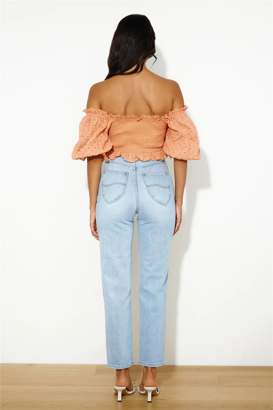 Cool Girl Like Me Crop Top Orange