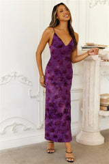 Blossom Breeze Maxi Dress Purple