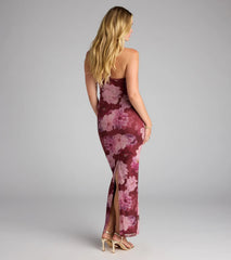 Meet Me In Floral Mesh Maxi Dress