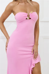 Fashion Force Strapless Maxi Dress Pink