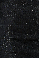 Mystical Sights Sequin Dress Black