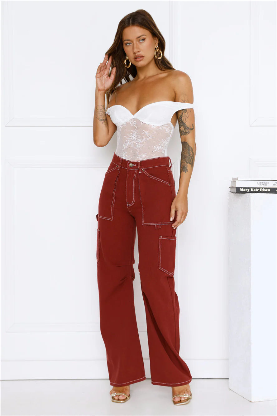 Vibes Of The Night Lace Bodysuit White