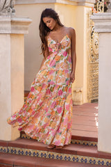 Beachfront Proposal Halter Maxi Dress Orange