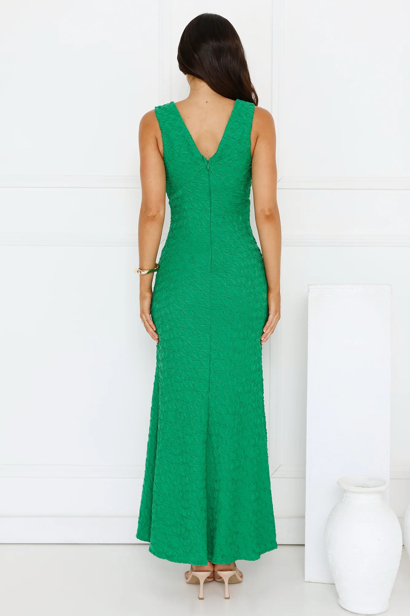 Diamond Delights Maxi Dress Green