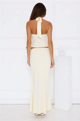Flawless Star Maxi Skirt Yellow