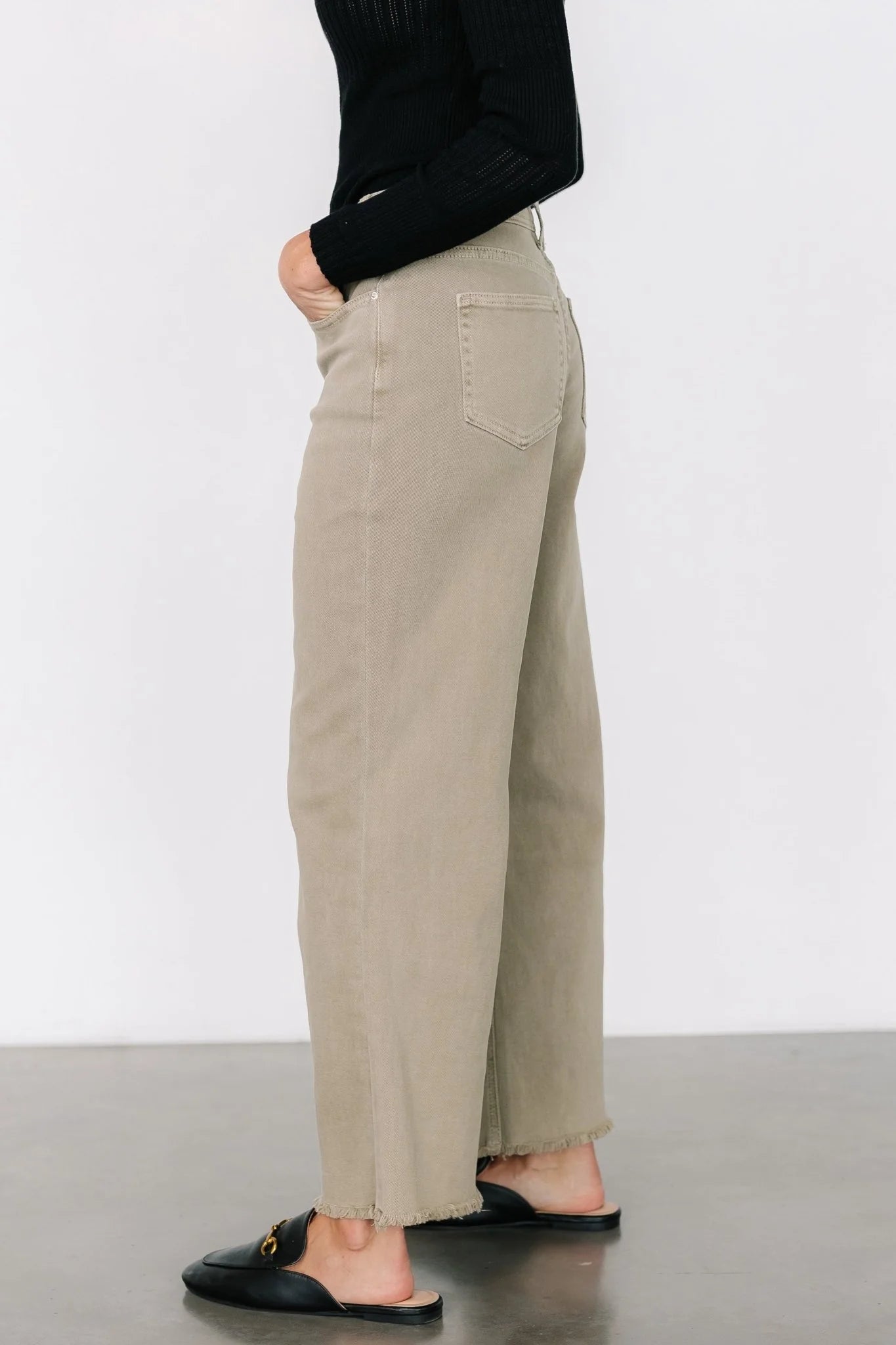 Spence Denim Pants | Olive