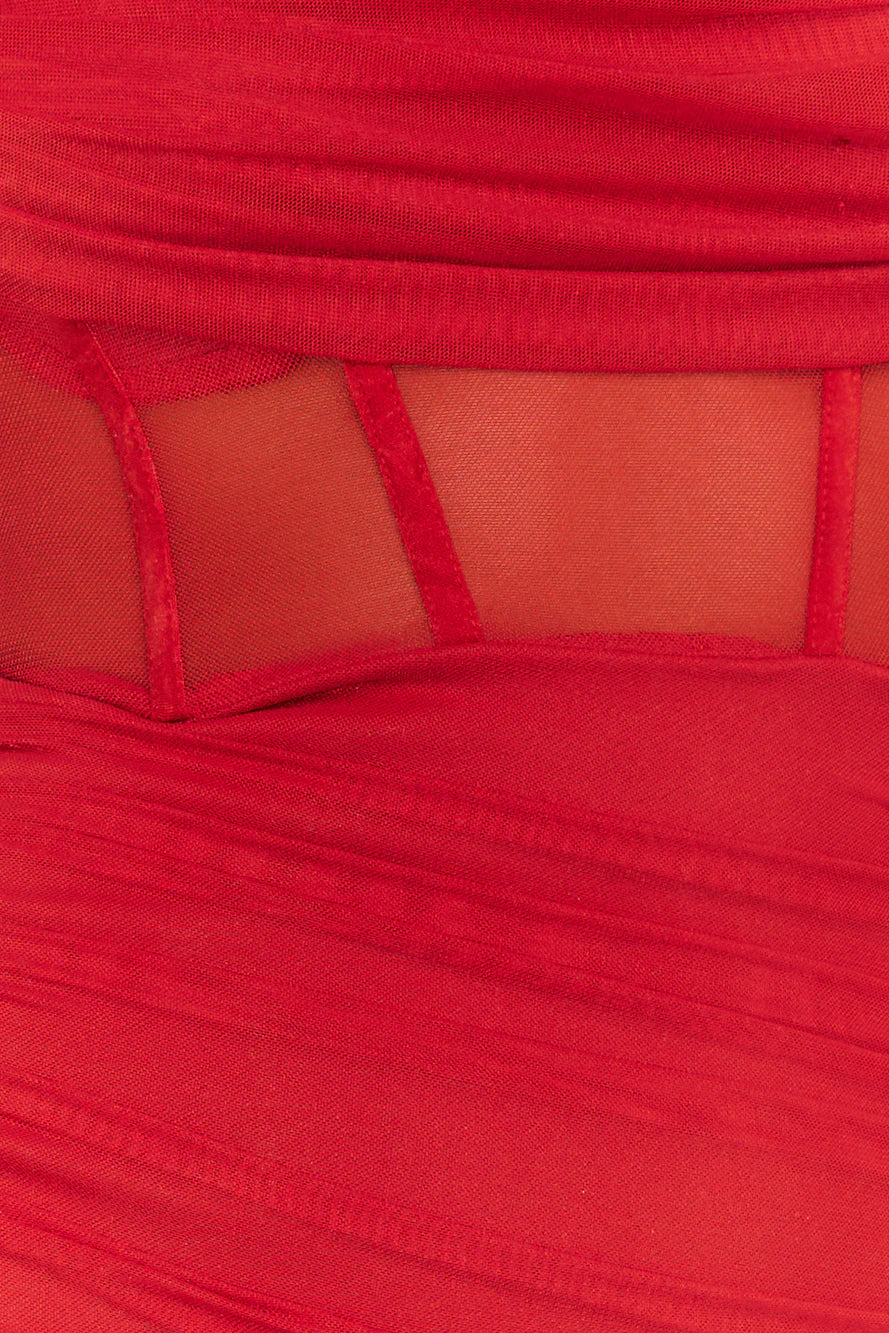 Fit In Everywhere Mini Dress Red
