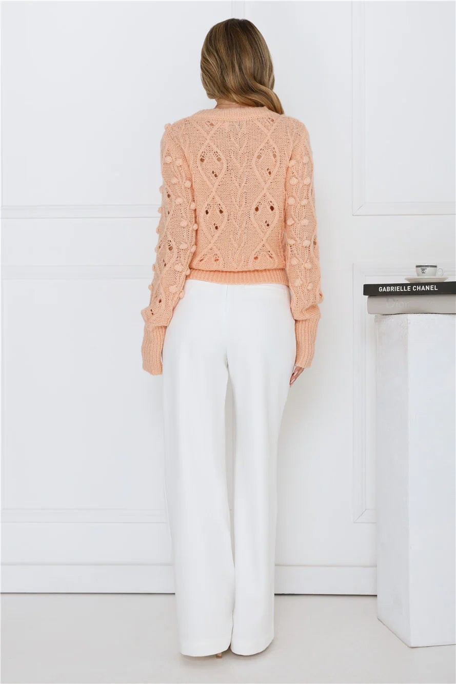 Winterberry Sweater Knit Peach