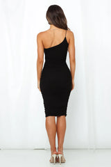 All For The Best Midi Dress Black