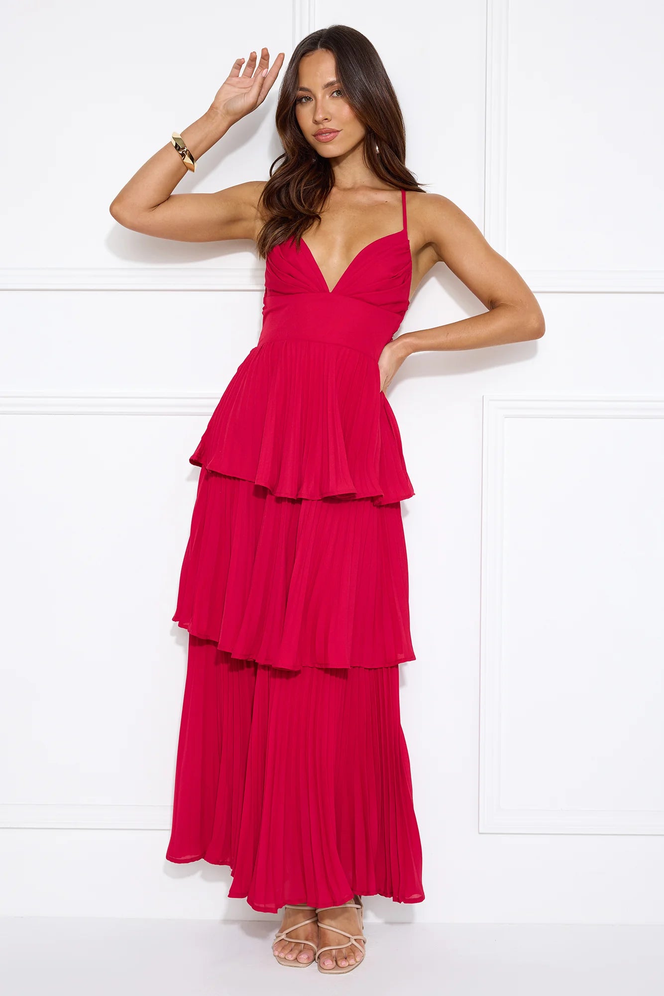 Fashionably Ever After Maxi Dress Burgundy
