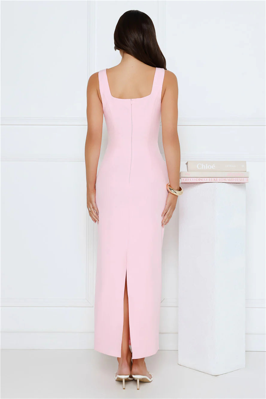 Dusk Opulence Maxi Dress Pink