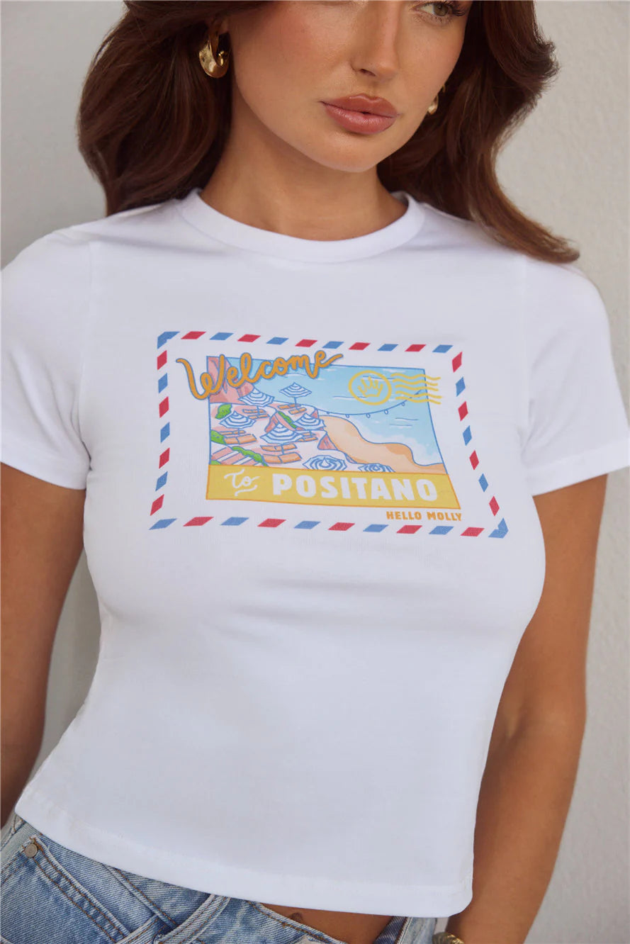 BASE You've Got Mail Baby Tee Positano Postcard