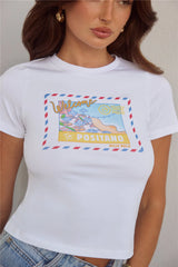 BASE You've Got Mail Baby Tee Positano Postcard