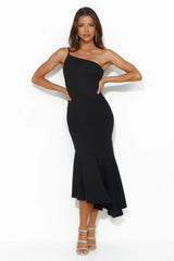 Find Me Partying Midi Dress Black