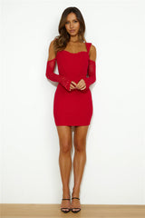Classiness Mini Dress Wine