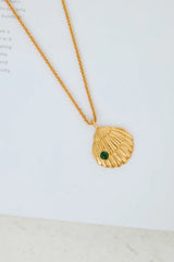 18k Gold Plated Shell Dance Necklace Gold