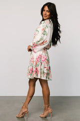 Jenny Short Dress | Off White Floral