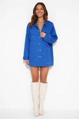 Walking Out Shirt Top Blue